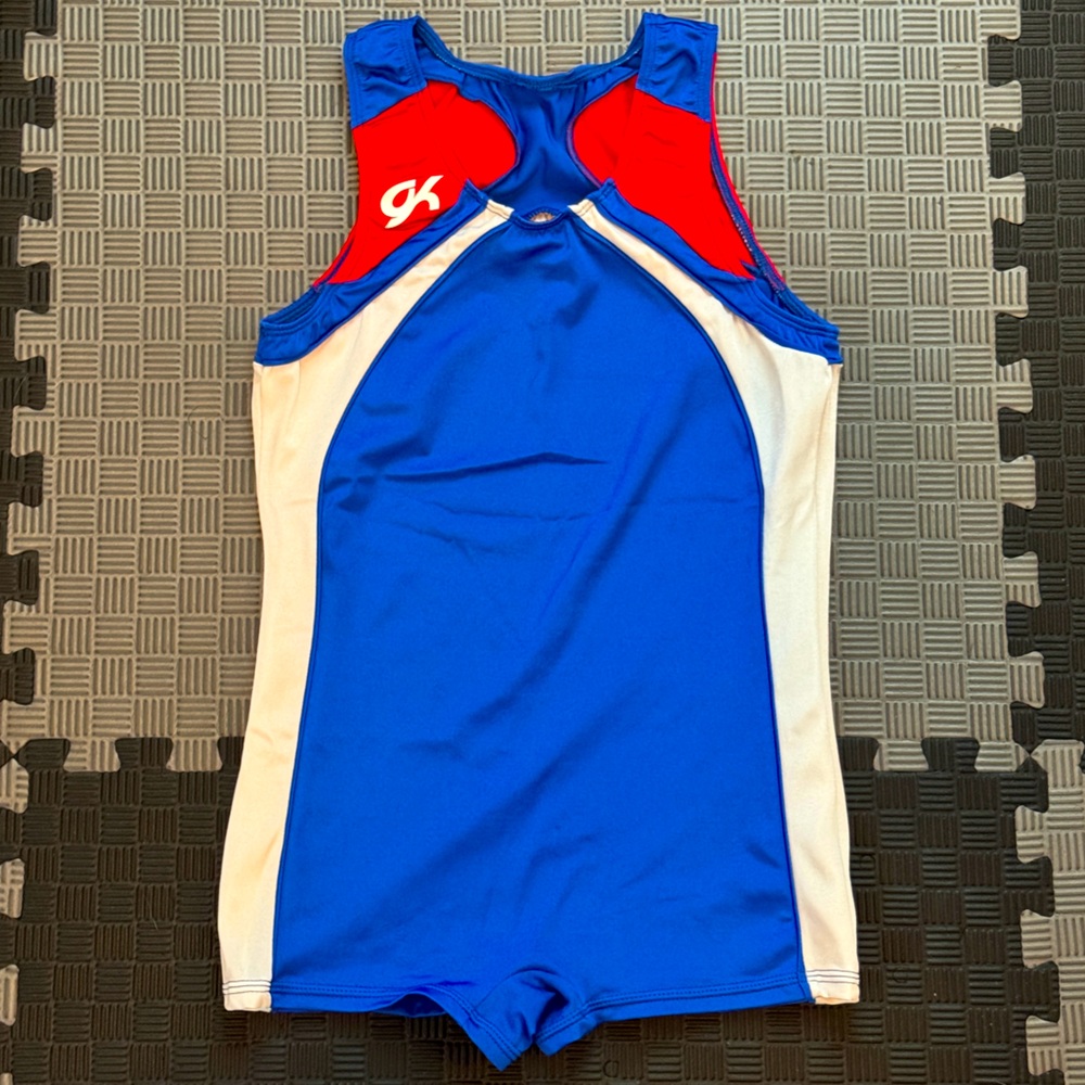 GK Elite Men’s Gymnastics Competition Shirt Singlet Leotard. Size AM.